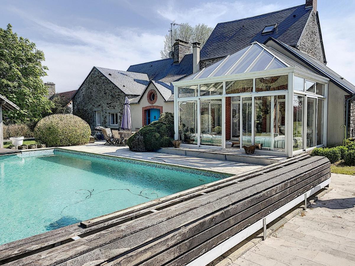 Gite De Charme "La Maison Saint-Leonard" Avec Piscine, Spa, Vue Sur Le Mont Saint-Michel Vains Εξωτερικό φωτογραφία